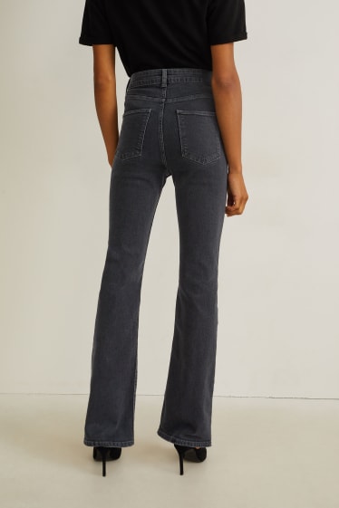 Femmes - Bootcut jean - high-waist - LYCRA® - jean gris foncé