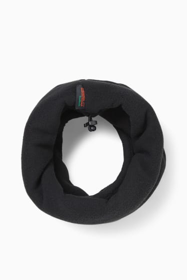 Bărbați - Fular circular de fleece - THERMOLITE® - negru