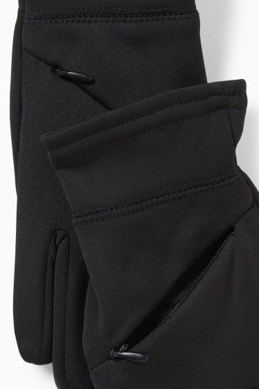 Heren - Touchscreen-handschoenen - zwart