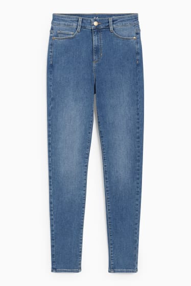 Women - Skinny jeans - high waist - LYCRA® - blue denim