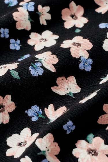 Ragazzi e giovani - CLOCKHOUSE - maglia a maniche lunghe - a fiori - nero