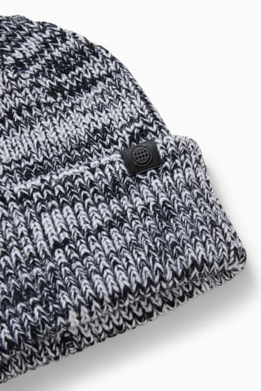 Uomo - CLOCKHOUSE - berretto in maglia - nero / bianco