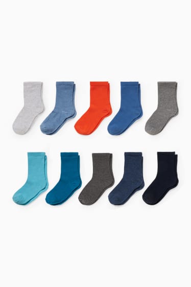 Kinder - Multipack 10er - Socken - blau