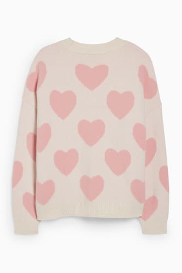 Teens & Twens - CLOCKHOUSE - Pullover - gemustert - rosa