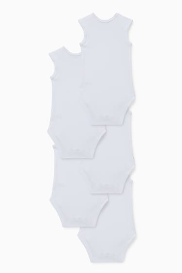Unisex - Multipack of 5 - baby bodysuit - white