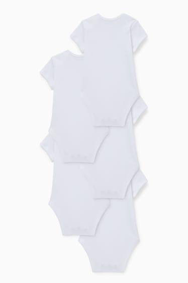 Unisex - Paquet de 5 - bodis per a nadó - blanc