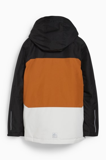 Children - Ski jacket with hood - brown