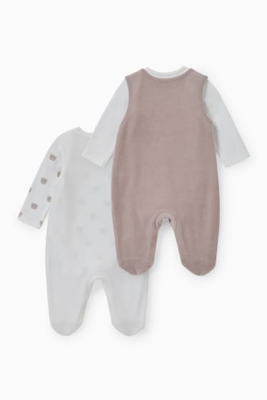 Babies - Multipack of 2 - romper set - 4 piece - white