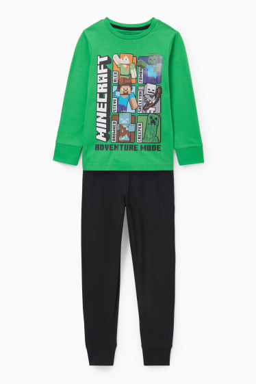 Enfants garçons - Minecraft - pyjama - 2 pièces - vert