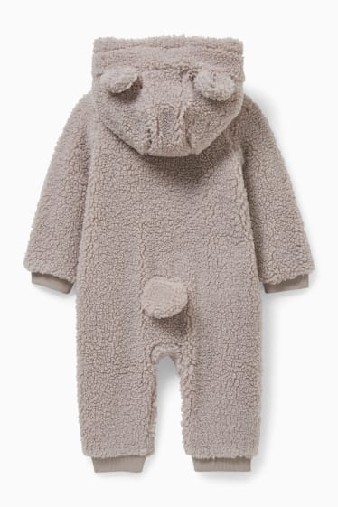 Miminka - chlapci - Teddy overal pro miminka - šedá