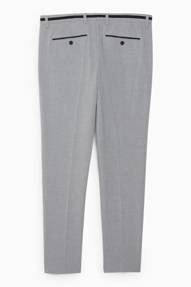 Uomo - Pantaloni coordinabili - slim fit - Flex - LYCRA® - grigio chiaro melange