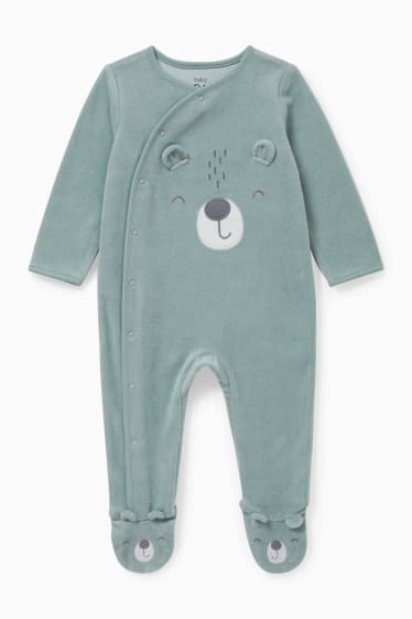 Baby Jungen - Baby-Schlafanzug - mintgrün