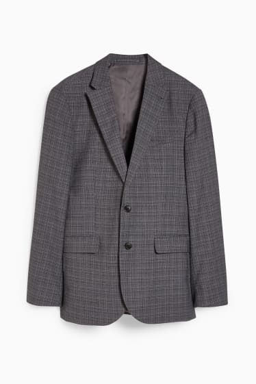 Hommes - Veste de costume - slim fit - LYCRA® - à carreaux - gris foncé