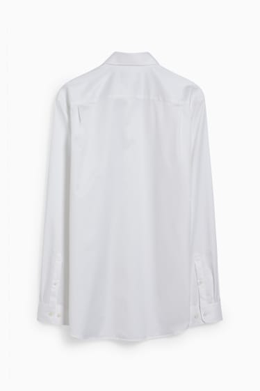 Home - Camisa formal - regular fit - cutaway - fàcil de planxar - blanc