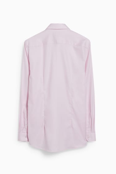 Men - Business shirt - slim fit - cutaway collar - easy-iron - rose