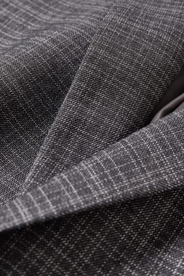 Hommes - Veste de costume - slim fit - LYCRA® - à carreaux - gris foncé