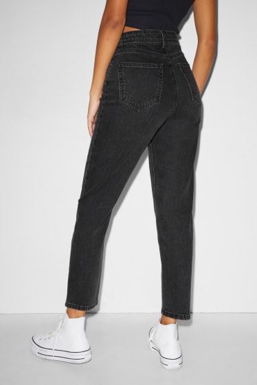 Damen - CLOCKHOUSE - Mom Jeans - High Waist - dunkeljeansgrau