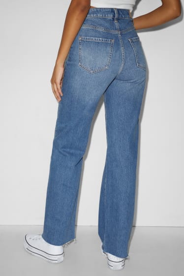 Dames - CLOCKHOUSE - loose fit jeans - high waist - jeansblauw