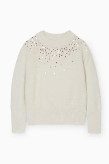 Children - Jumper - shiny - creme