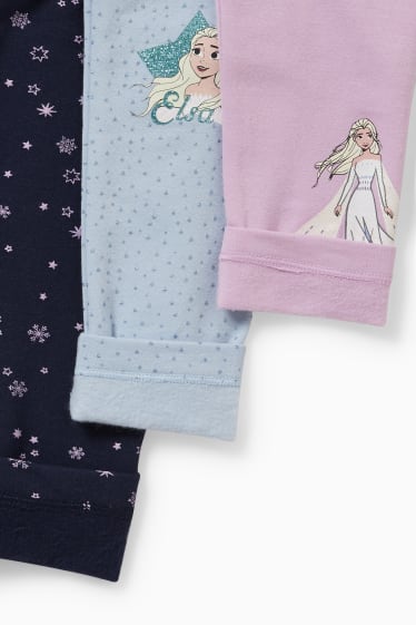 Bambini - Confezione da 3 - Frozen - leggings termici - blu scuro