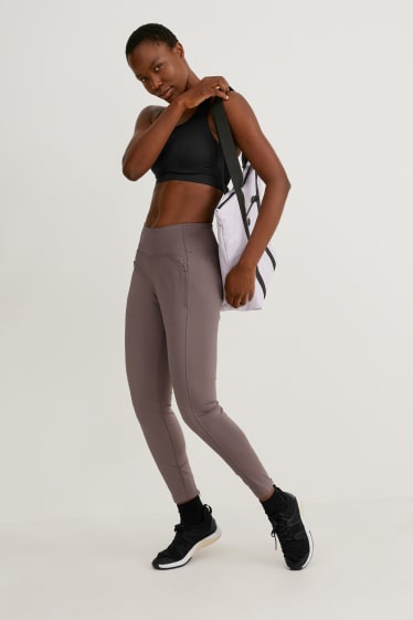 Women - Leggings - yoga - violet