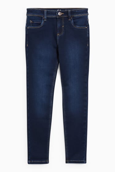 Kinder - Skinny Jeans - Thermojeans - jeans-dunkelblau