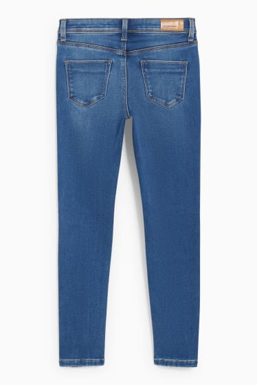 Kinderen - Skinny jeans - thermojeans - jeansblauw