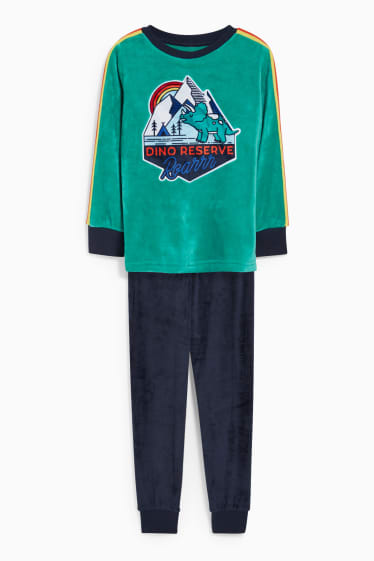 Kinder - Dino - Pyjama - 2 teilig - grün