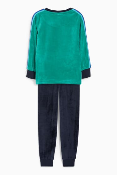 Kinder Jungen - Dino - Pyjama - 2 teilig - grün