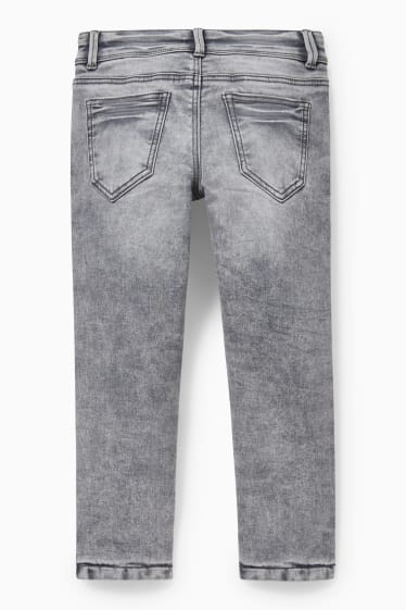 Kinderen - Slim jeans - thermojeans - grijs