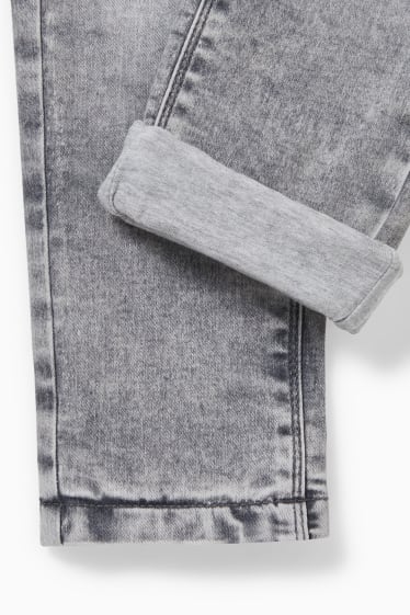 Children - Slim jeans - thermal jeans - gray