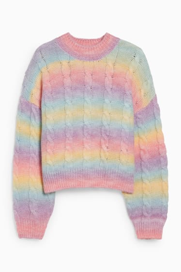 Femmes - CLOCKHOUSE - pull - motif tressé - coloré