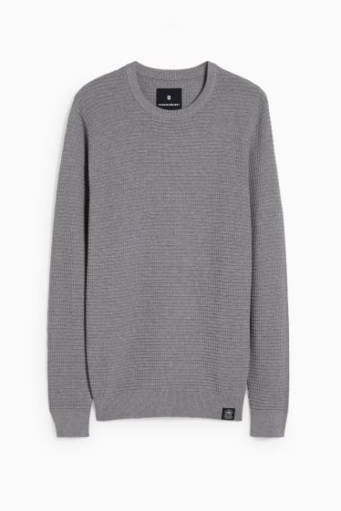 Hommes - CLOCKHOUSE - pull - gris