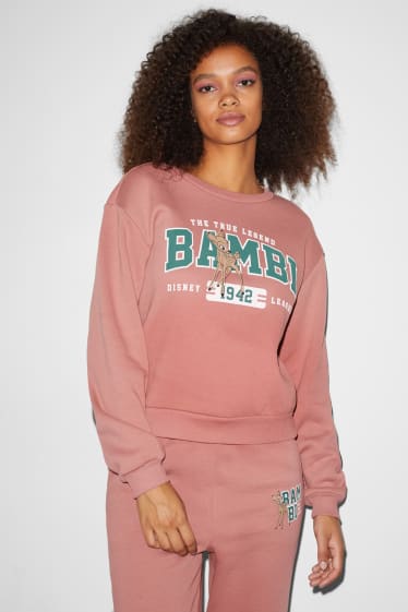 Tieners & jongvolwassenen - CLOCKHOUSE - sweatshirt - Bambi - donker rose