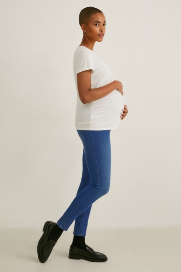 Dames - Set van 2 - zwangerschapsjeans - jegging jeans - LYCRA® - jeansblauw