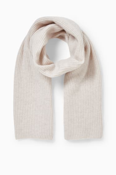 Donna - Sciarpa in cashmere - beige chiaro