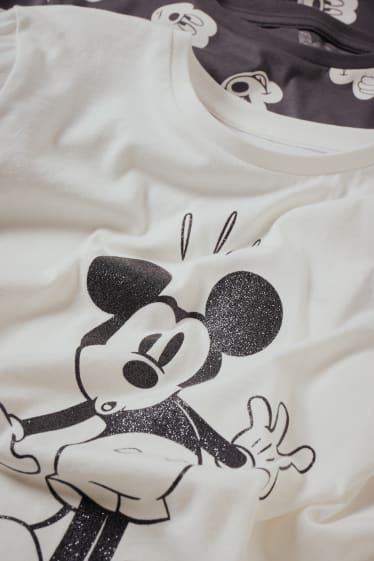 Enfants filles - Lot de 2 - Mickey Mouse - pyjama - 4 pièces - blanc / noir