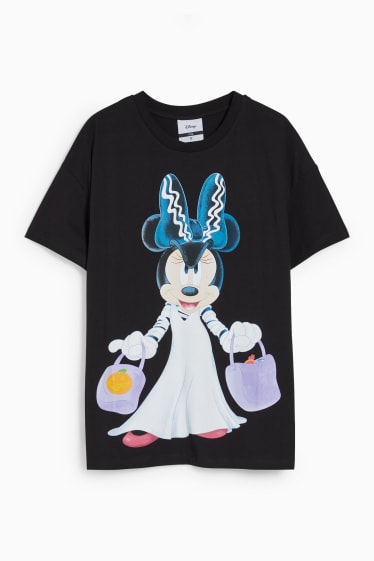 Dames - CLOCKHOUSE - T-shirt - Minnie Mouse - zwart