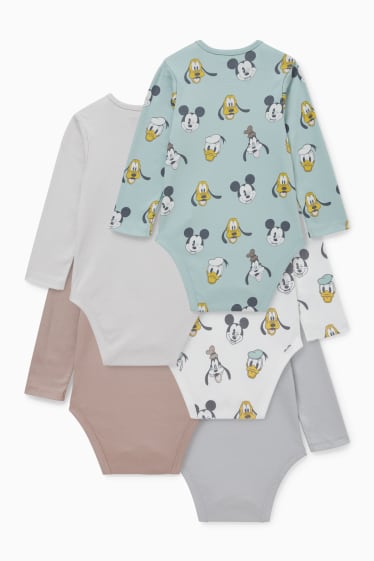 Unisexe - Lot de 5 - Disney - bodys pour bébé - blanc / beige