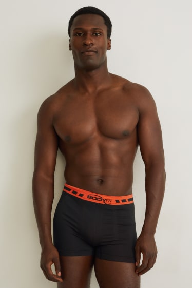 Uomo - Confezione da 3 - boxer aderenti - senza cuciture - LYCRA® - nero