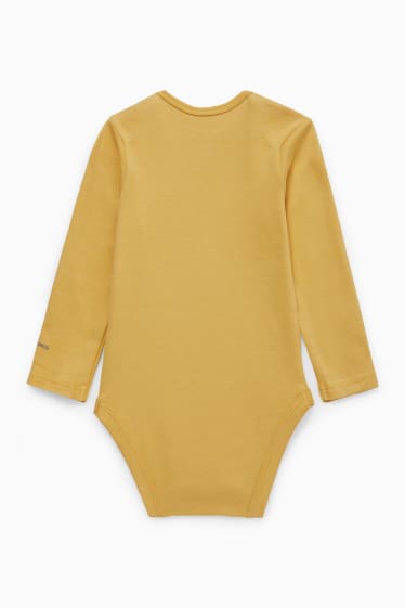 Unisex - Dino - Baby-Body - gelb
