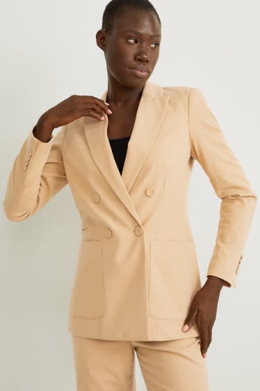 Dona - Blazer - regular fit - marró clar