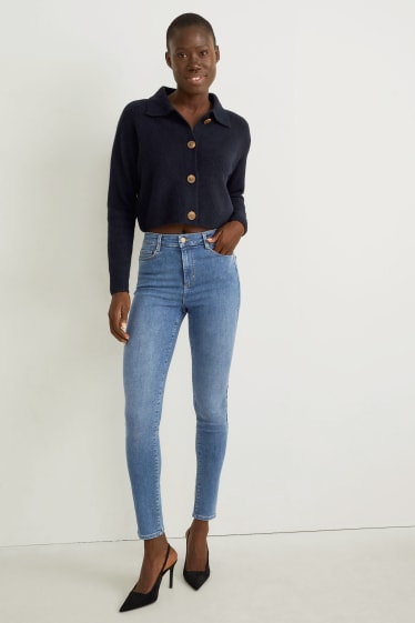 Femmes - Skinny jean - high waist - LYCRA® - jean bleu