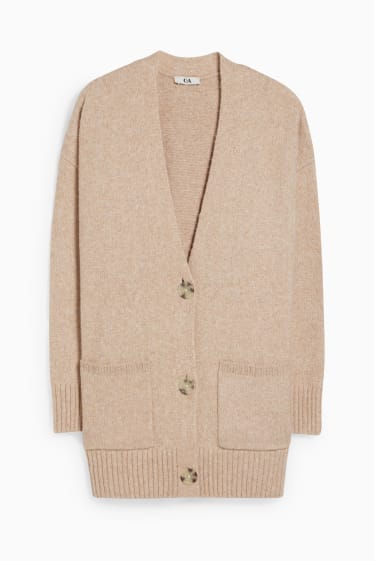 Women - Cardigan - beige-melange