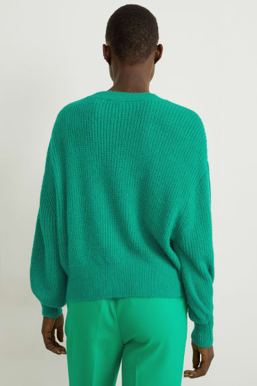 Kobiety - Sweter - zielony