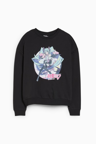 Jóvenes - CLOCKHOUSE - sudadera - Hatsune Miku - negro