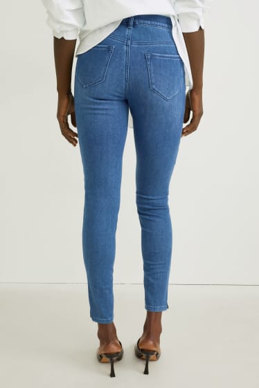 Femei - Jegging jeans - talie înaltă - 4 Way Stretch - denim-albastru