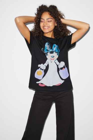 Mujer - CLOCKHOUSE - camiseta - Minnie Mouse - negro
