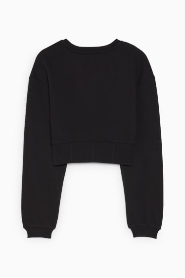 Teens & Twens - CLOCKHOUSE - Crop Sweatshirt - schwarz