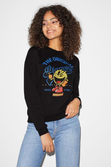 Damen - CLOCKHOUSE - Sweatshirt - Pac-Man - schwarz